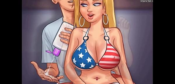  Hot blonde teen fantastic boobs massage l My sexiest gameplay moments l Summertime Saga[v0.18.2] l Part 14